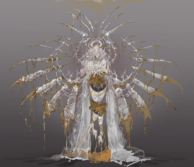 Forgiven Zealotry, an FFXIV rendition of an OC's pseudo-angelic form.